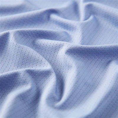 Interlock Single Color Eyelet Weft Knitting Fabric